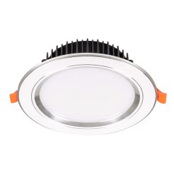 Đèn led downlight 12W viền bạc lỗ khoét 105mm ánh sáng trắng DLB-12T MPE