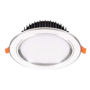 Đèn led downlight 12W viền bạc lỗ khoét 105mm ánh sáng trắng DLB-12T MPE