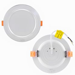Đèn led downlight 12W viền bạc lỗ khoét 105mm ánh sáng trắng DLB-12T MPE