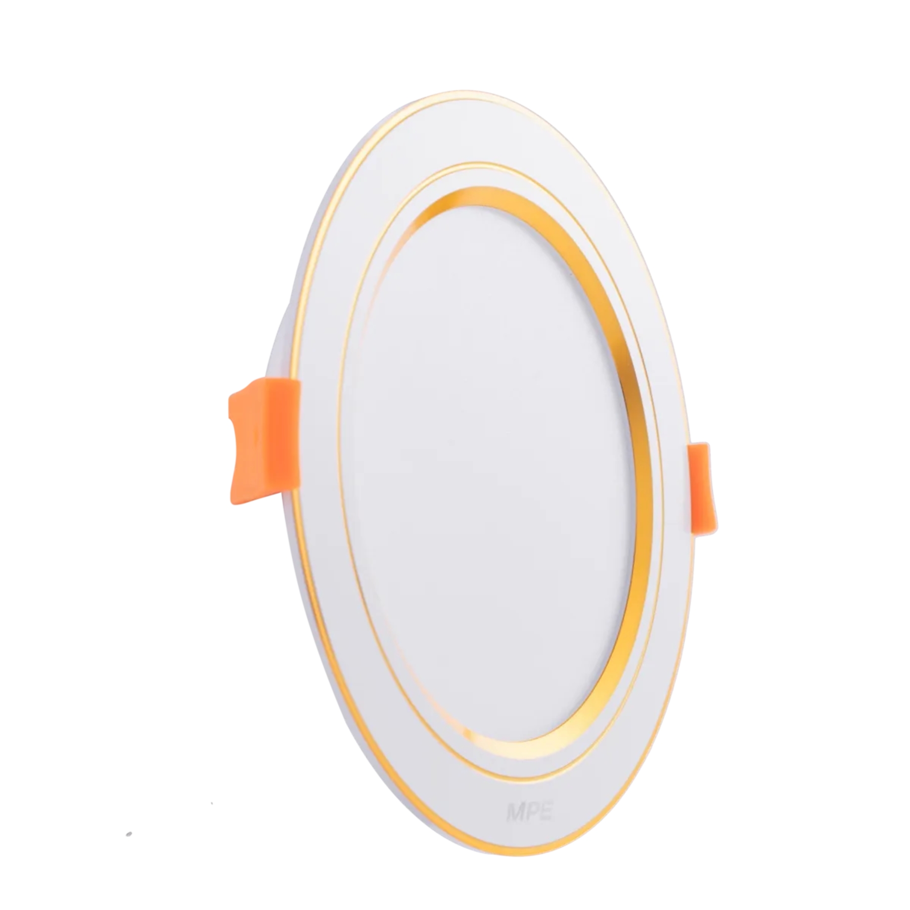 Đèn led downlight 12W viền vàng lỗ khoét 105mm - 3 chế độ màu DLV2-12/3C MPE