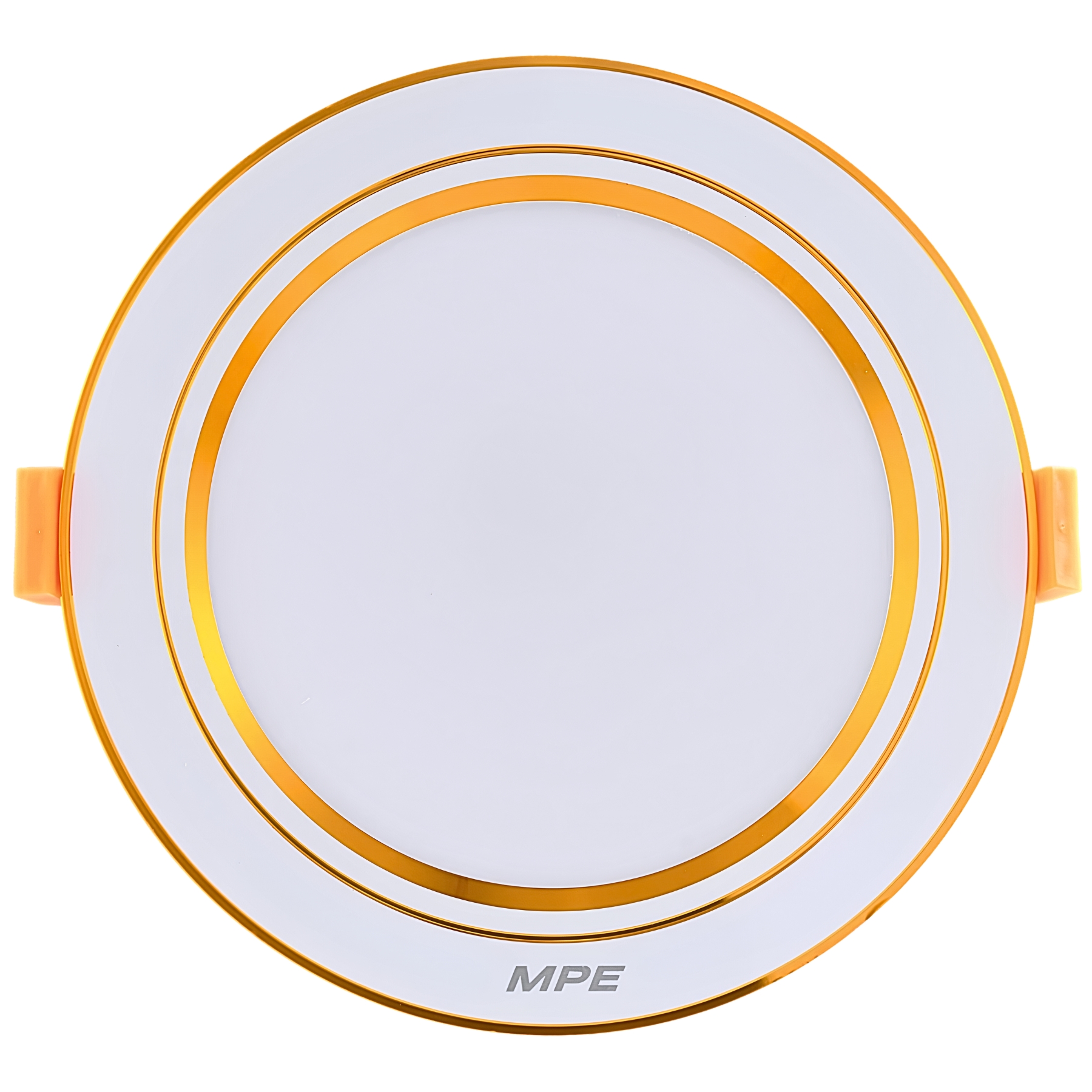 Đèn led downlight 12W viền vàng lỗ khoét 105mm - 3 chế độ màu DLV2-12/3C MPE