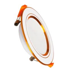 Đèn led downlight 12W viền vàng lỗ khoét 105mm ánh sáng trắng DLV2-12T MPE
