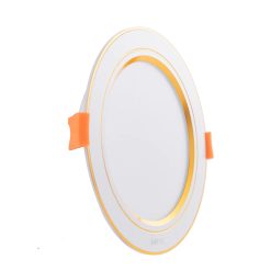 Đèn led downlight 12W viền vàng lỗ khoét 105mm ánh sáng trung tính DLV2-12N MPE