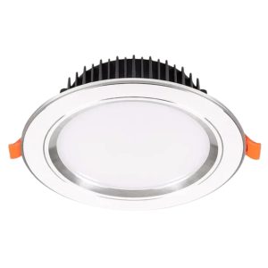 Đèn led downlight 5W viền bạc lỗ khoét 74mm - 3 chế độ màu DLB-5/3C MPE