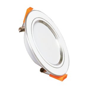 Đèn led downlight 5W viền bạc lỗ khoét 74mm ánh sáng trắng DLB2-5T MPE