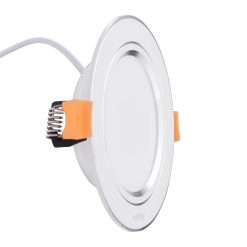Đèn led downlight 5W viền bạc lỗ khoét 74mm ánh sáng trung tính DLB-5N MPE