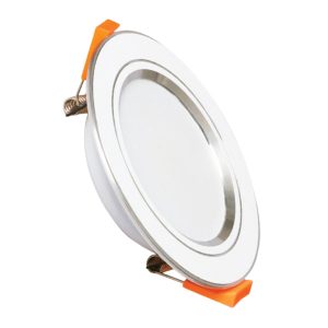 Đèn led downlight 5W viền bạc lỗ khoét 74mm ánh sáng trung tính DLB-5N MPE
