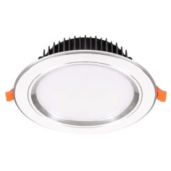 Đèn led downlight 5W viền bạc lỗ khoét 74mm ánh sáng vàng DLB-5V MPE