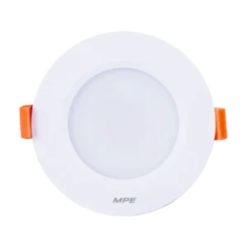 Đèn led downlight 5W viền trắng lỗ khoét 74mm ánh sáng vàng DLT-5V MPE