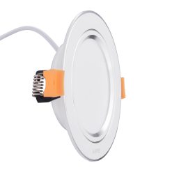 Đèn led downlight 7W viền bạc lỗ khoét 80mm ánh sáng trắng DLB-7T MPE