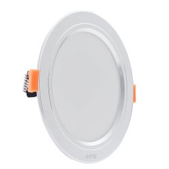 Đèn led downlight 7W viền bạc lỗ khoét 80mm ánh sáng trắng DLB2-7T MPE