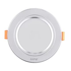 Đèn led downlight 7W viền bạc lỗ khoét 80mm ánh sáng trắng DLB2-7T MPE