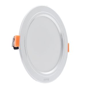 Đèn led downlight 7W viền bạc lỗ khoét 80mm ánh sáng vàng DLB2-7V MPE