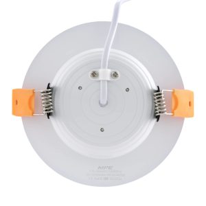 Đèn led downlight 7W viền trắng lỗ khoét 80mm - 3 chế độ màu DLT2-7/3C MPE