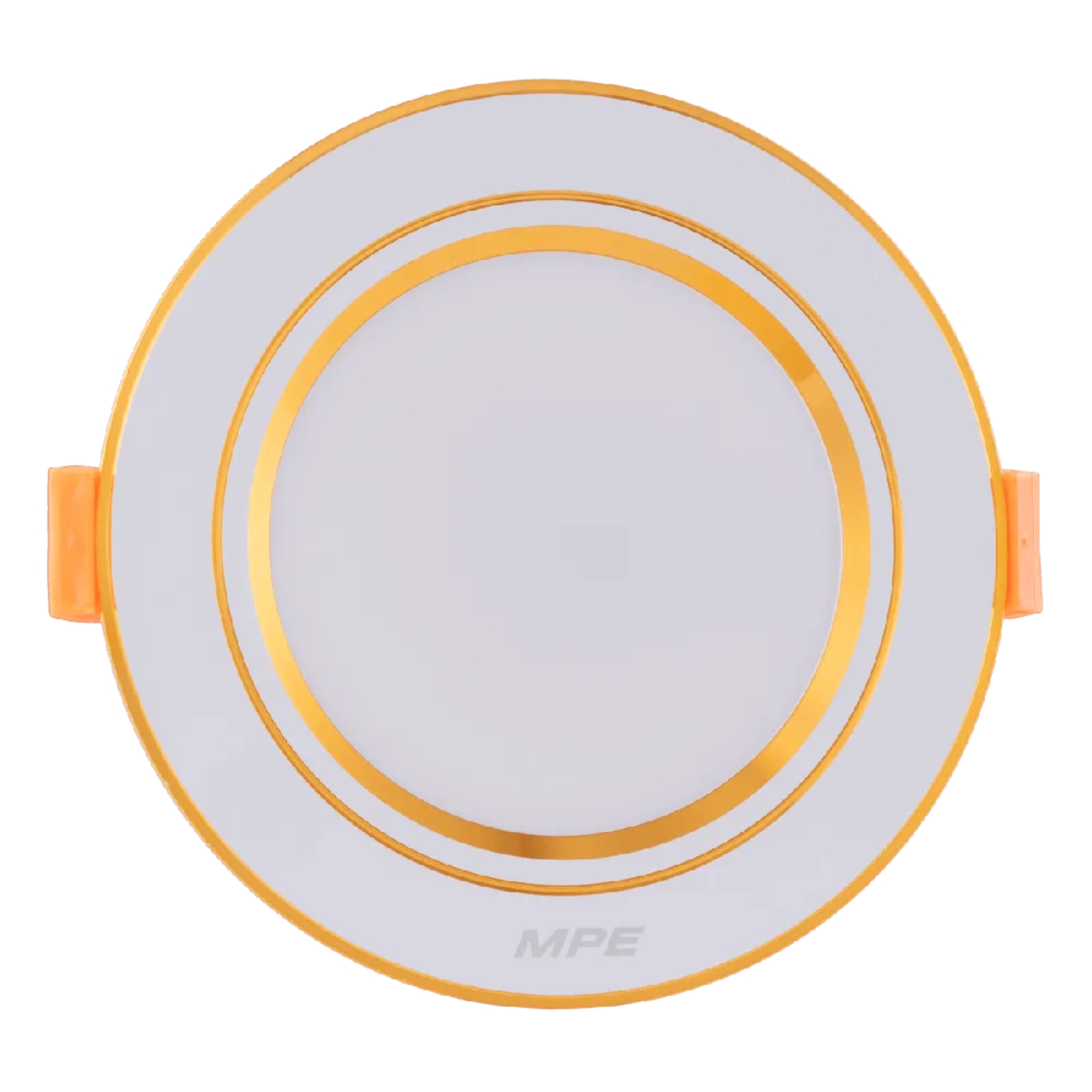 Đèn led downlight 7W viền vàng lỗ khoét 80mm ánh sáng trắng DLV-7T MPE