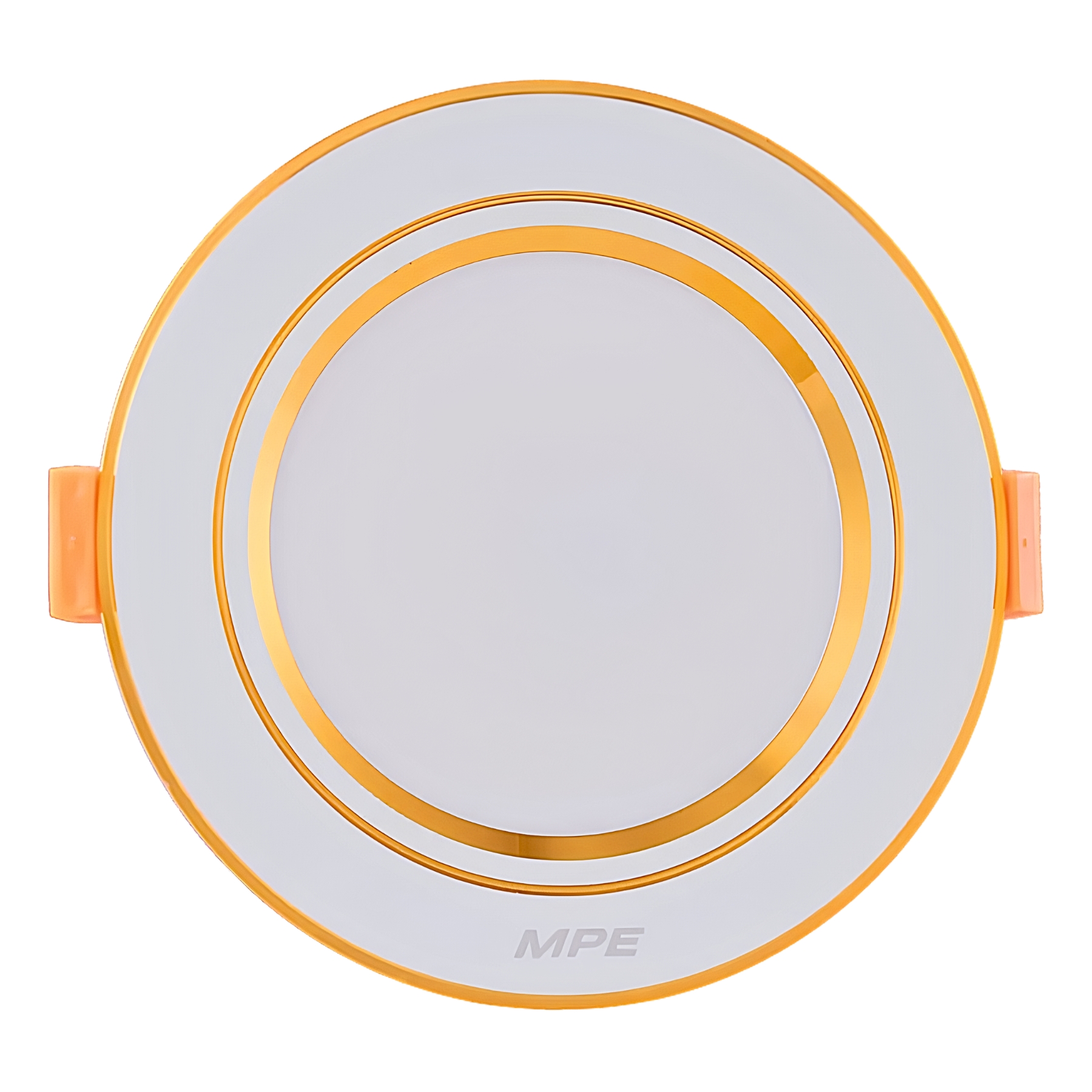 Đèn led downlight 7W viền vàng lỗ khoét 80mm ánh sáng trung tính DLV2-7N MPE