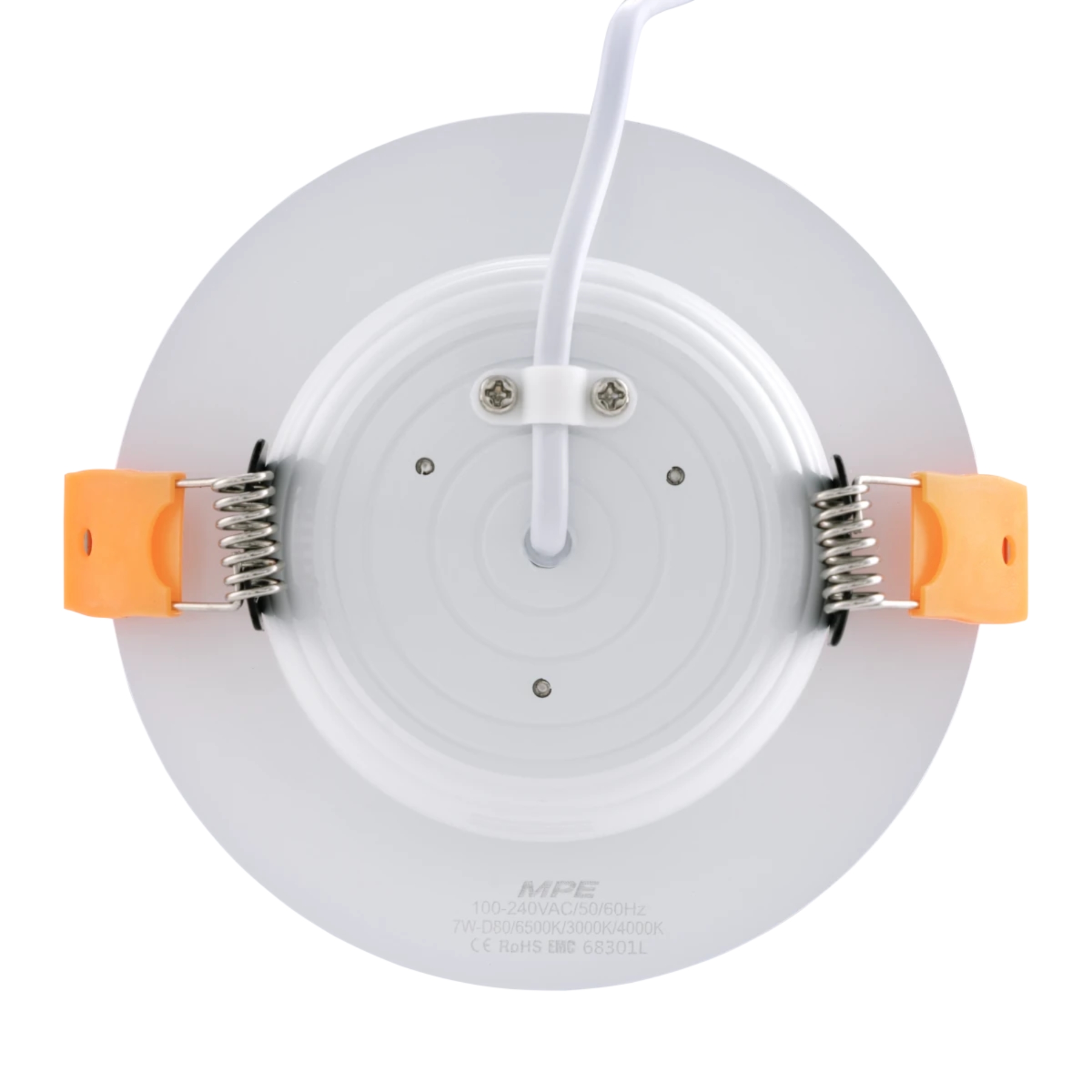 Đèn led downlight 9W viền bạc lỗ khoét 105mm ánh sáng trung tính DLBL2-9N MPE