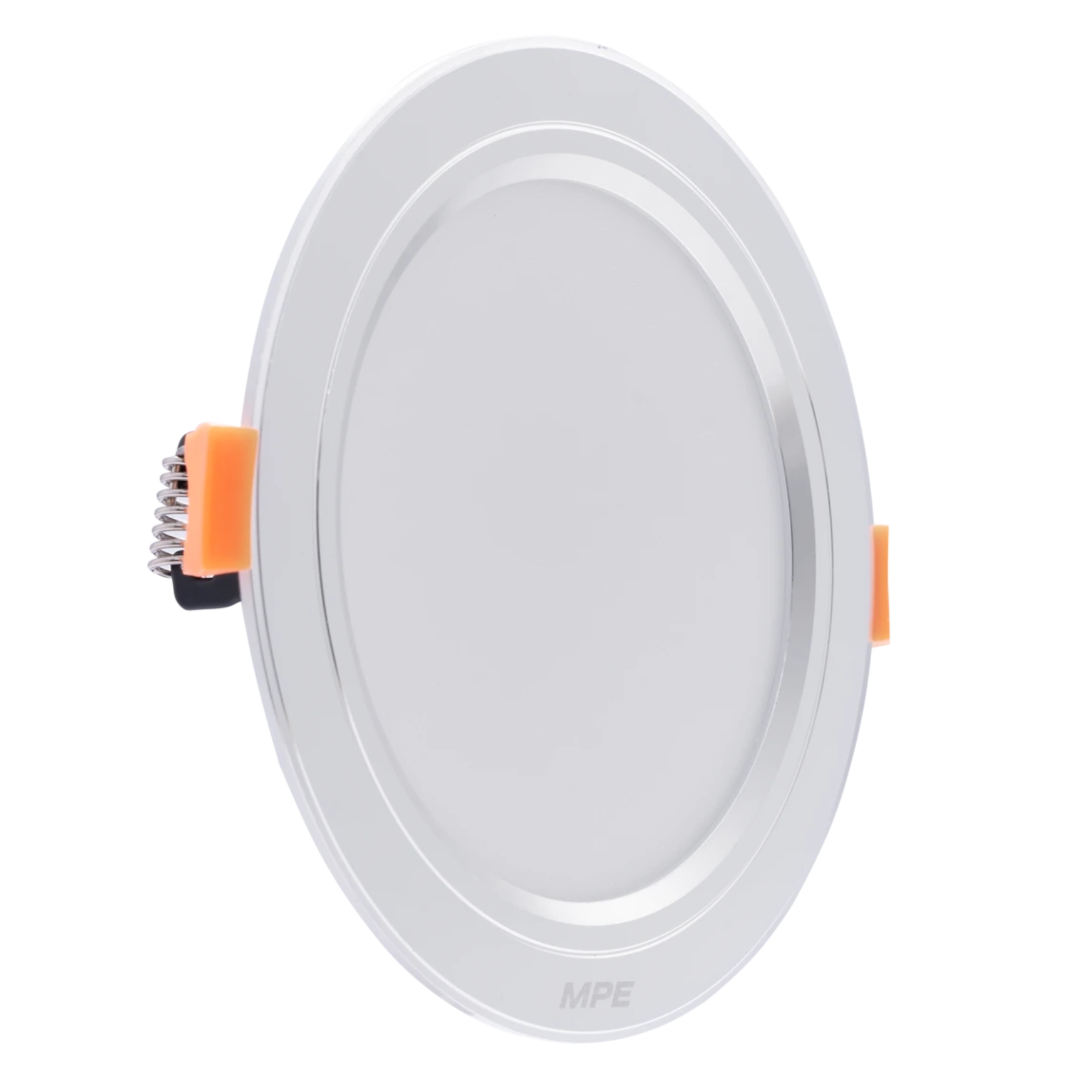Đèn led downlight 9W viền bạc lỗ khoét 80mm ánh sáng trắng DLB-9T MPE