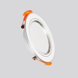 Đèn led downlight 9W viền bạc lỗ khoét 80mm ánh sáng trắng DLB2-9T MPE