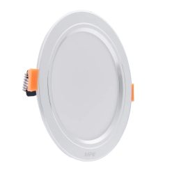 Đèn led downlight 9W viền bạc lỗ khoét 80mm ánh sáng trắng DLB2-9T MPE