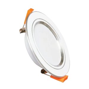 Đèn led downlight 9W viền bạc lỗ khoét 80mm ánh sáng vàng DLB-9V MPE