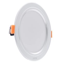 Đèn led downlight 9W viền bạc lỗ khoét 80mm ánh sáng vàng DLB-9V MPE