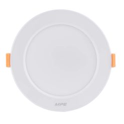 Đèn led downlight 9W viền trắng lỗ khoét 105mm ánh sáng vàng DLTL2-9V MPE
