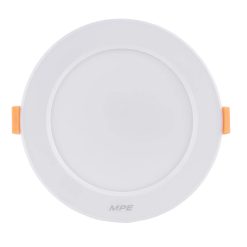 Đèn led downlight 9W viền trắng lỗ khoét 80mm ánh sáng vàng DLT-9V MPE