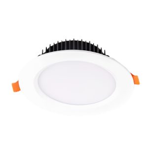 Đèn led downlight 9W viền trắng lỗ khoét 80mm ánh sáng vàng DLT-9V MPE