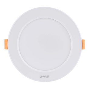 Đèn led downlight 9W viền trắng lỗ khoét 80mm ánh sáng vàng DLT2-9V MPE