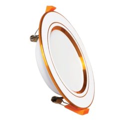 Đèn led downlight 9W viền vàng lỗ khoét 105mm ánh sáng trắng DLVL-9T MPE