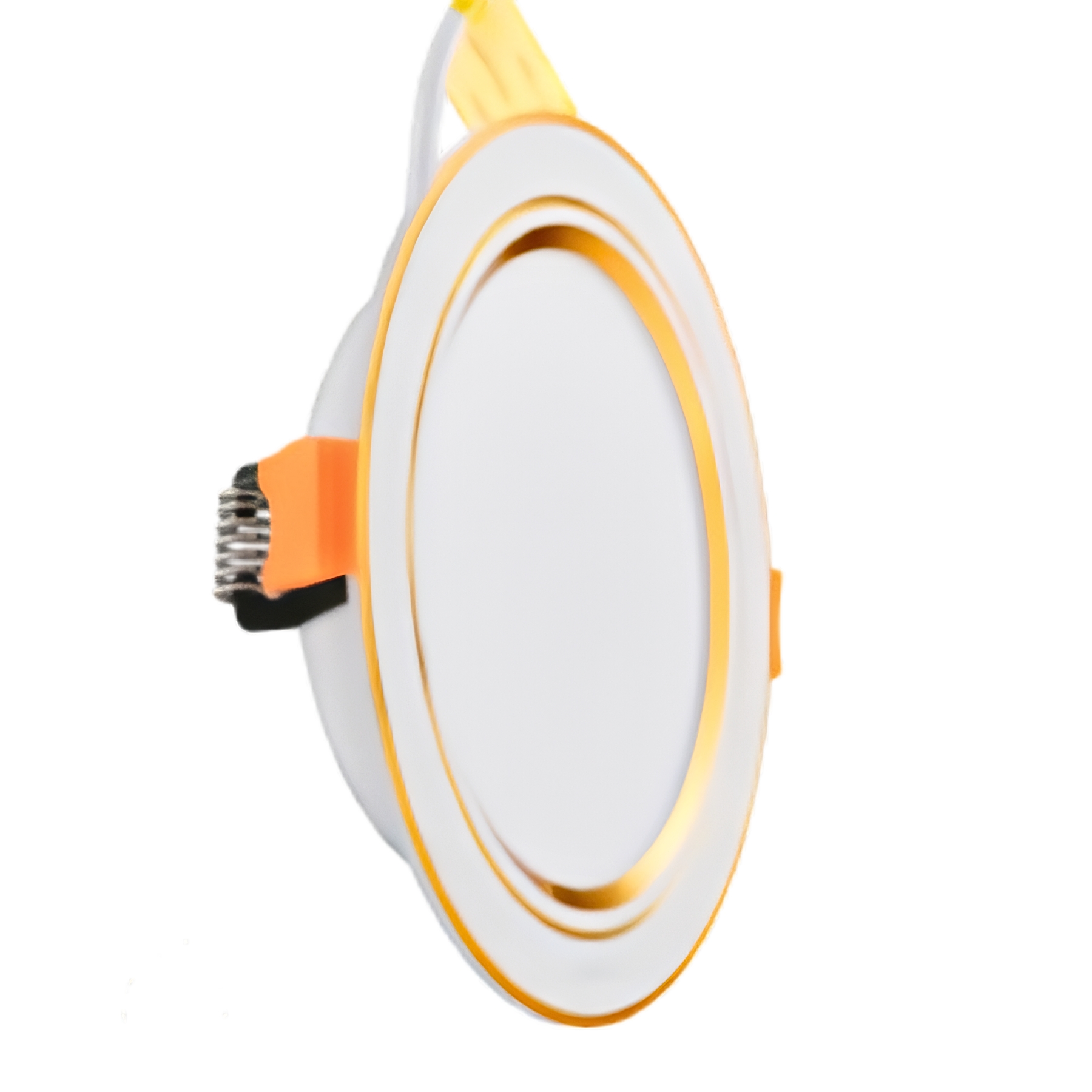 Đèn led downlight 9W viền vàng lỗ khoét 105mm ánh sáng trắng DLVL2-9T MPE