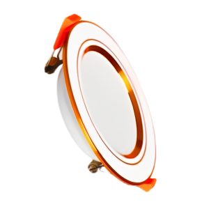 Đèn led downlight 9W viền vàng lỗ khoét 105mm ánh sáng trung tính DLVL2-9N MPE