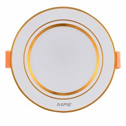 Đèn led downlight 9W viền vàng lỗ khoét 105mm ánh sáng trung tính DLVL2-9N MPE