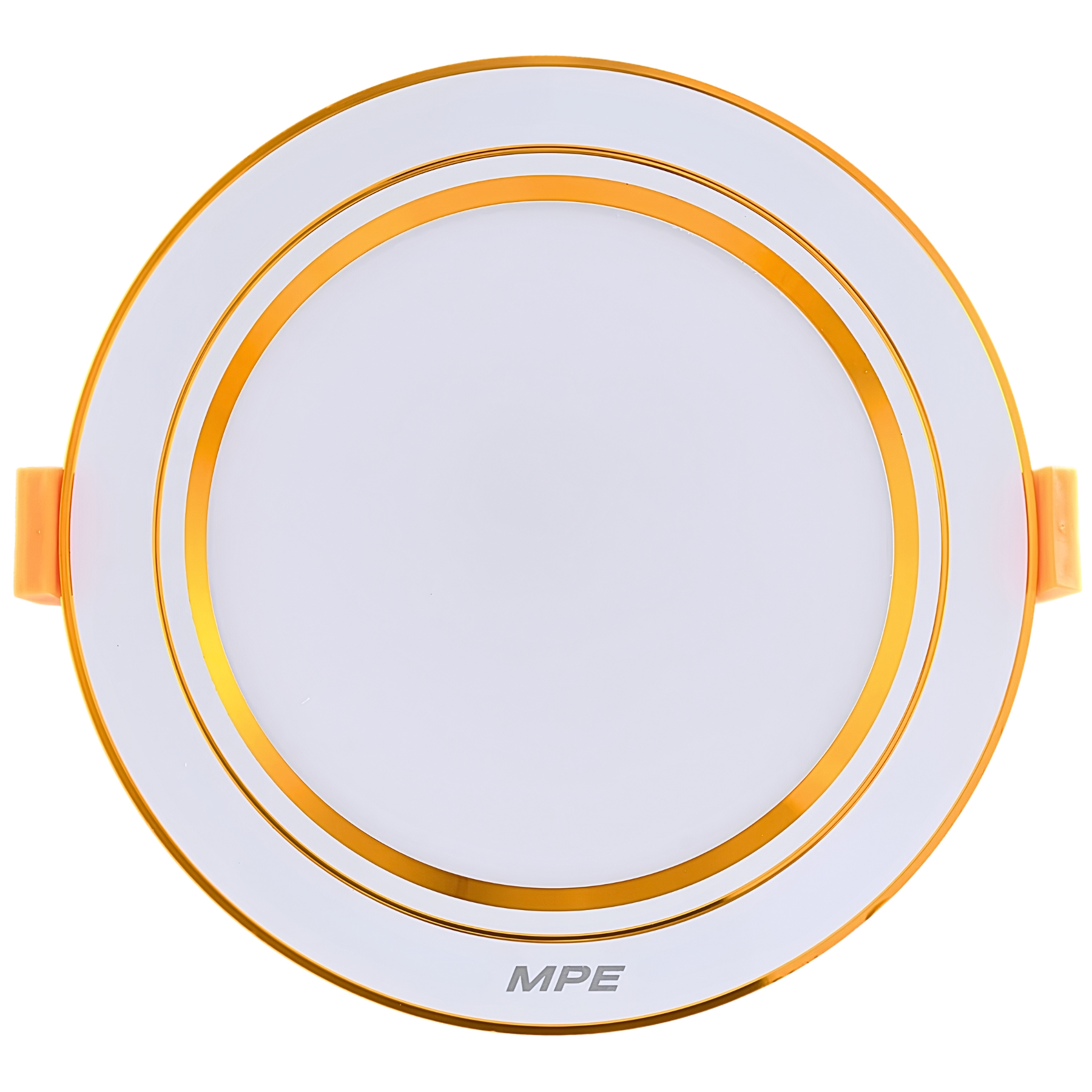 Đèn led downlight 9W viền vàng lỗ khoét 80mm ánh sáng trung tính DLV2-9N MPE
