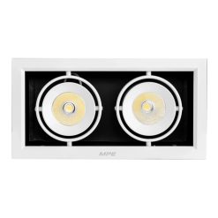 Đèn led downlight âm trần chiếu điểm spotlight 2 đèn 12Wx2 ánh sáng trung tính DLS-212N MPE