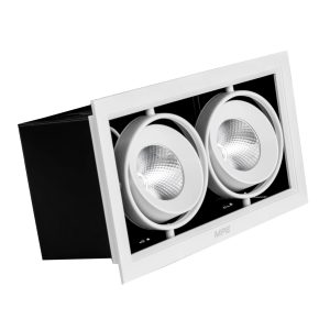 Đèn led downlight âm trần chiếu điểm spotlight 2 đèn 12Wx2 ánh sáng trung tính DLS-212N MPE