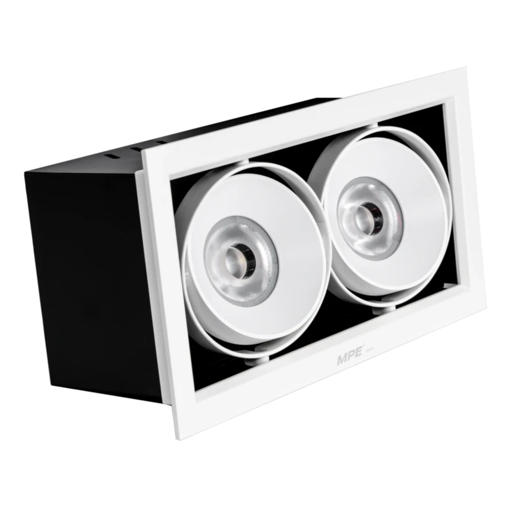 Đèn led downlight âm trần chiếu điểm spotlight 2 đèn 20Wx2 ánh sáng trắng DLS-220T MPE