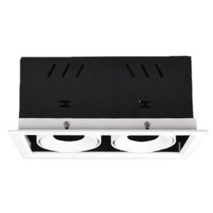 Đèn led downlight âm trần chiếu điểm spotlight 2 đèn 20Wx2 ánh sáng vàng DLS-220V MPE