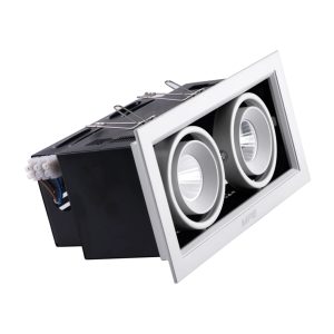 Đèn led downlight âm trần chiếu điểm spotlight 2 đèn 7Wx2 ánh sáng trắng DLS-207T MPE