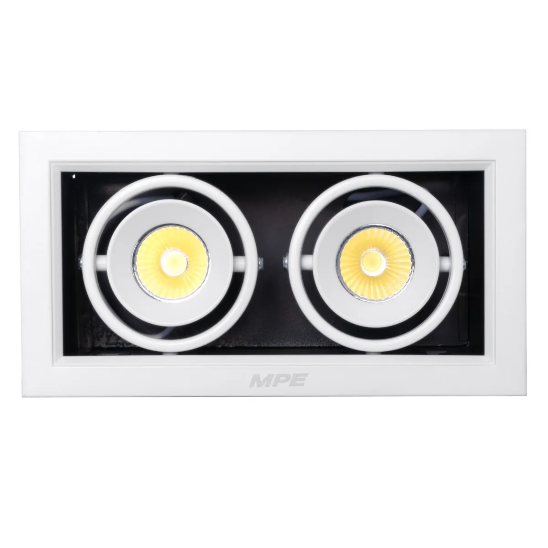 Đèn led downlight âm trần chiếu điểm spotlight 2 đèn7Wx2 ánh sáng trung tính DLS-207N MPE