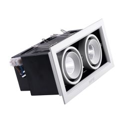 Đèn led downlight âm trần chiếu điểm spotlight 2 đèn 7Wx2 ánh sáng vàng DLS-207V MPE