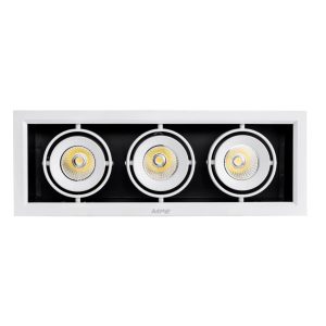 Đèn led downlight âm trần chiếu điểm spotlight 3 đèn 12Wx3 ánh sáng trung tính DLS-312N MPE