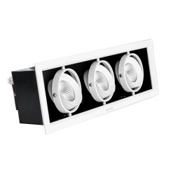 Đèn led downlight âm trần chiếu điểm spotlight 3 đèn 12Wx3 ánh sáng vàng DLS-312V MPE