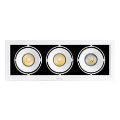 Đèn led downlight âm trần chiếu điểm spotlight 3 đèn 20Wx3 ánh sáng trung tính DLS-320N MPE