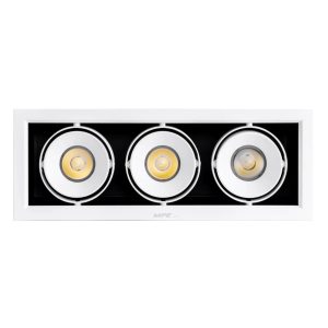 Đèn led downlight âm trần chiếu điểm spotlight 3 đèn 20Wx3 ánh sáng trung tính DLS-320N MPE