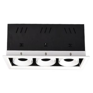 Đèn led downlight âm trần chiếu điểm spotlight 3 đèn 20Wx3 ánh sáng trung tính DLS-320N MPE