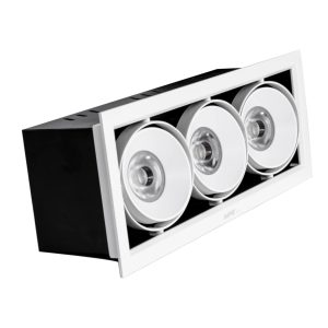 Đèn led downlight âm trần chiếu điểm spotlight 3 đèn 20Wx3 ánh sáng vàng DLS-320V MPE