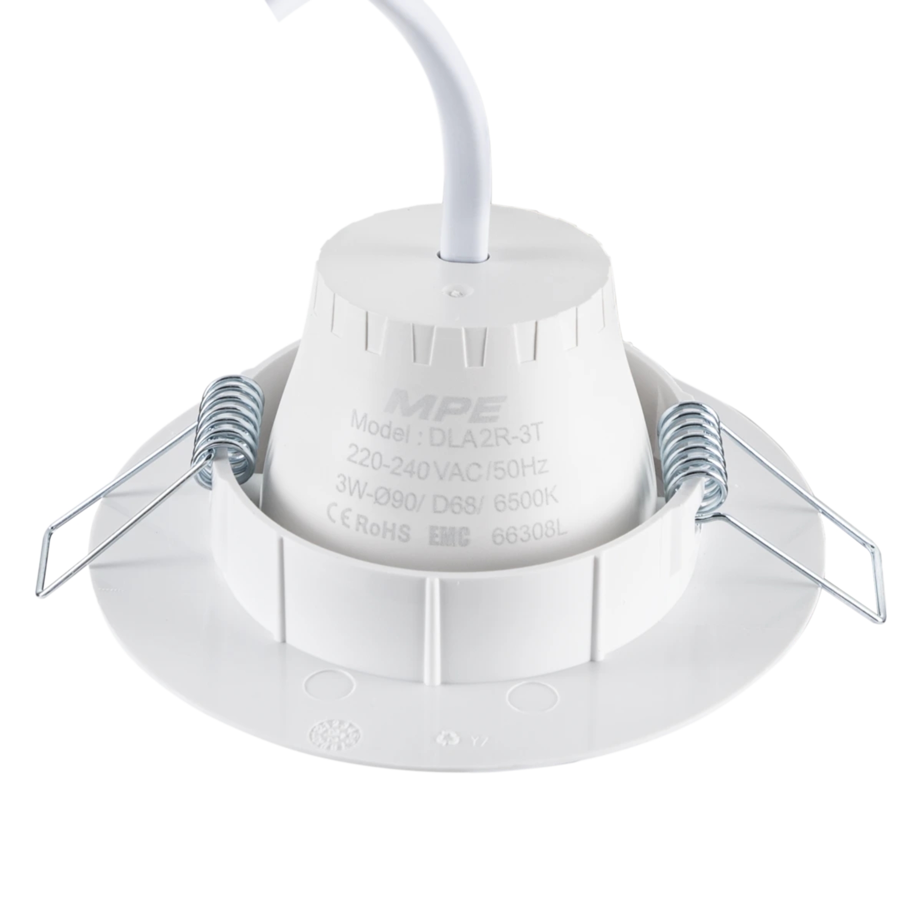 Đèn led downlight âm trần điều chỉnh hướng chiếu sáng mặt tròn 3W ánh sáng trắng DLA2R-3T MPE