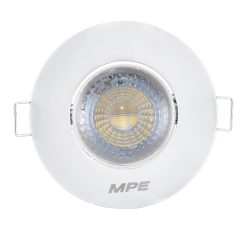 Đèn led downlight âm trần điều chỉnh hướng chiếu sáng mặt tròn 3W ánh sáng vàng DLA2R-3V MPE